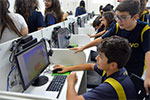 Pesquisar, estudar e programar: alunos do 7º ano do Colégio Objetivo criam games educativos