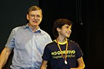 Cerimônias premiam alunos medalhistas nas olimpíadas de Astronomia, Informática e Robótica