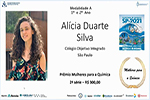 OQSP: Alícia Duarte é a melhor estudante em Química na modalidade 1ª e 2ª série do Ensino Médio