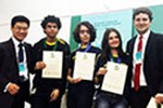 Alunos do Objetivo representam o Brasil na  Olimpíada de Ciências Júnior Americana