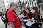 Nas ruas de SP,  alunos conhecem as culturas que influenciaram o mundo medieval