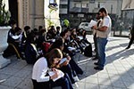 Nas ruas de SP,  alunos conhecem as culturas que influenciaram o mundo medieval