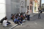 Nas ruas de SP,  alunos conhecem as culturas que influenciaram o mundo medieval