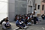 Nas ruas de SP,  alunos conhecem as culturas que influenciaram o mundo medieval
