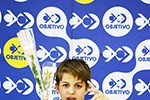 Cerimônia de premiação dos alunos do Objetivo medalhistas na OBA, na OBR e na OBI