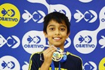 Cerimônia de premiação dos alunos do Objetivo medalhistas na OBA, na OBR e na OBI