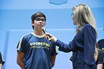 Cerimônia de premiação dos alunos do Objetivo medalhistas na OBA, na OBR e na OBI