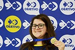 Cerimônia de premiação dos alunos do Objetivo medalhistas na OBA, na OBR e na OBI