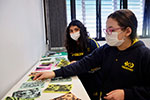 OBJETIVO ON: alunos nos preparativos para a mostra de trabalhos interdisciplinares                  