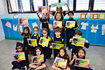 OBJETIVO ON: alunos nos preparativos para a mostra de trabalhos interdisciplinares                  