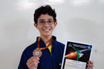 Catarina Amarante, medalha de ouro, atinge maior pontuação na OLAA — Olimpíada de Astronomia