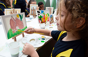 Nas aulas de Arte, alunos do 1º ano fazem releitura de obras de grandes nomes da arte brasileira