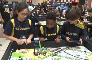 Torneio Objetivo de Robótica (TOR): repórter Teleco entrevista coordenadora de Tecnologia da Educação Infantil e do Ensino Fundamental - 2019
